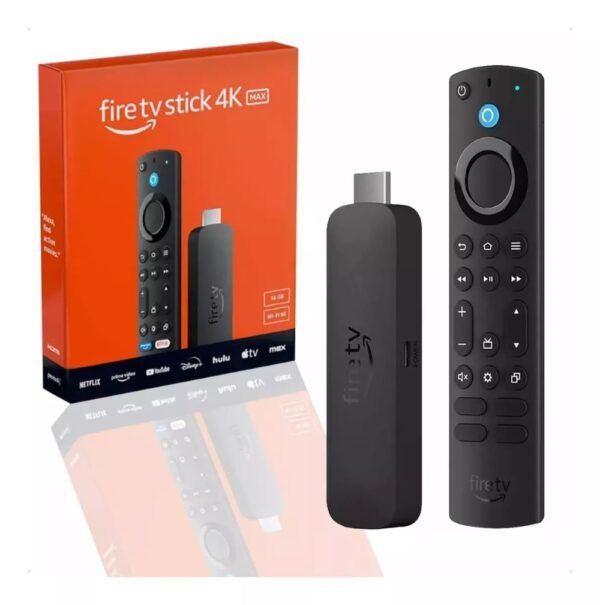 AMAZON FIRE TV STICK 4K MAX, 2ª GERAÇÃO, WI-FI 6E, ALEXA, CONTROLE REMOTO, PRETO - Image 2