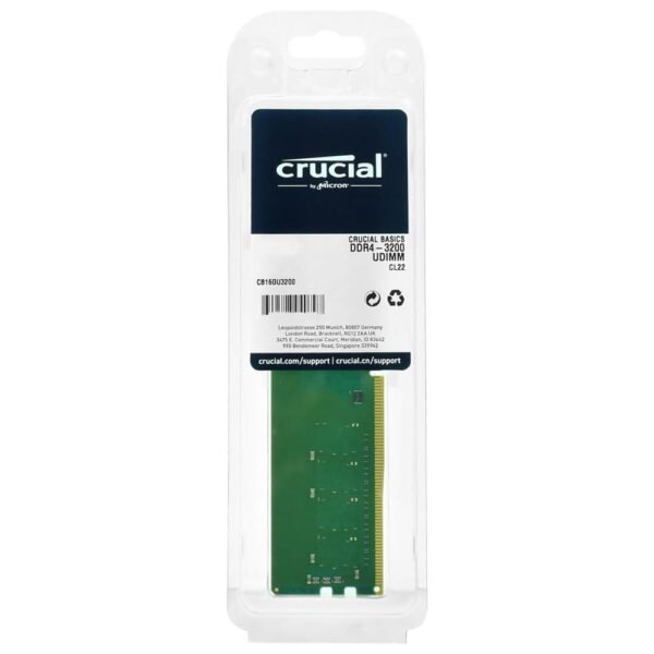 Memória Crucial, 8GB, 3200MHz, DDR4, CL16 - CB8GU3200 - Image 3
