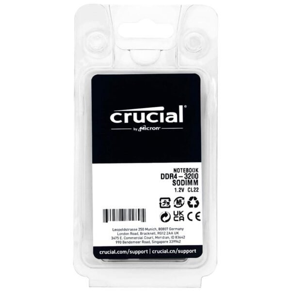 Memória Notebook CRUCIAL, DDR4, 3200MHz, 16GB - CB16GS3200 - Image 3