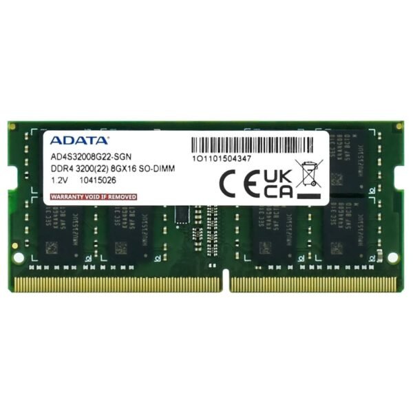 Memória Notebook ADATA, DDR4, 3200MHz, 8GB – AD4S32008G22-SGN - Image 2