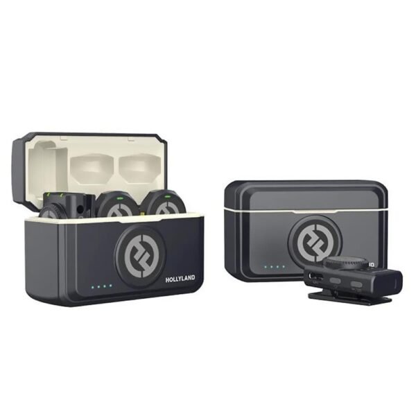 Microfone Lapela HOLLYLAND LARK M2, Lightning, USB-C, 2 Unidades, Sem Fio, Preto - Image 2