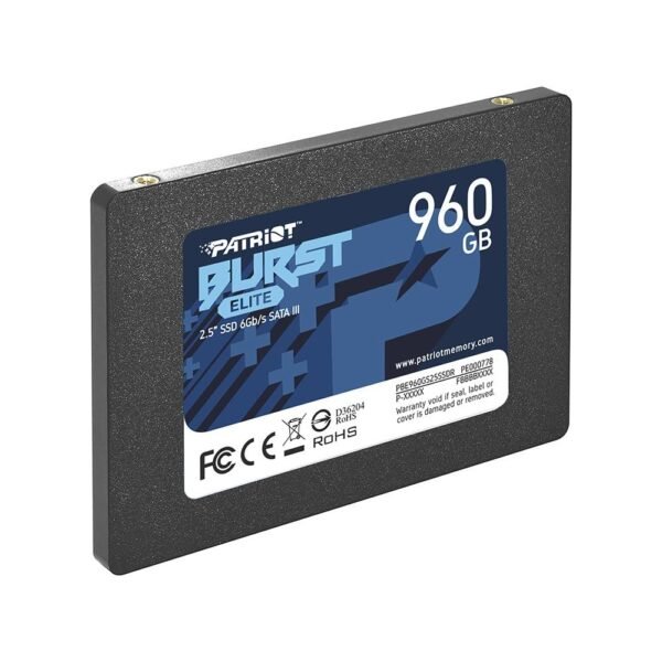 SSD PATRIOT BURST ELITE, 960GB, 2.5, SATA, Leitura 450MB/s, Gravação 320MB/s - PBE960GS25SSDR - Image 3