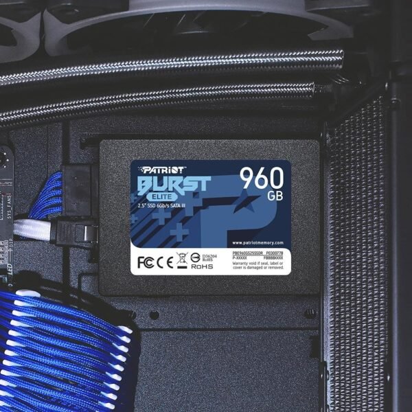 SSD PATRIOT BURST ELITE, 960GB, 2.5, SATA, Leitura 450MB/s, Gravação 320MB/s - PBE960GS25SSDR - Image 4