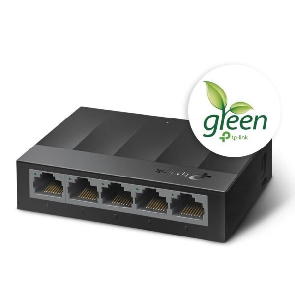 Switch TP-LINK LS1005G, 5 Portas, RJ45 Gigabit 1000Mbps, Mesa, Preto - Image 3
