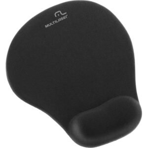 Mouse Pad MULTILASER AC021, Apoio em Gel, Preto
