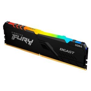 MEMÓRIA DESKTOP KINGSTON FURY BEAST RGB, DDR4, 3200MHZ, 8GB, PRETO - KF432C16BBA/8