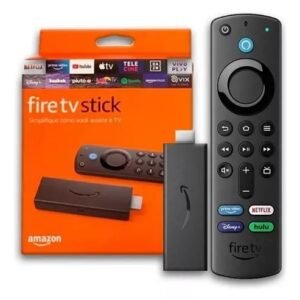 AMAZON FIRE TV STICK, 3ª Geração, Wi-Fi 5, Alexa, Controle Remoto, Preto