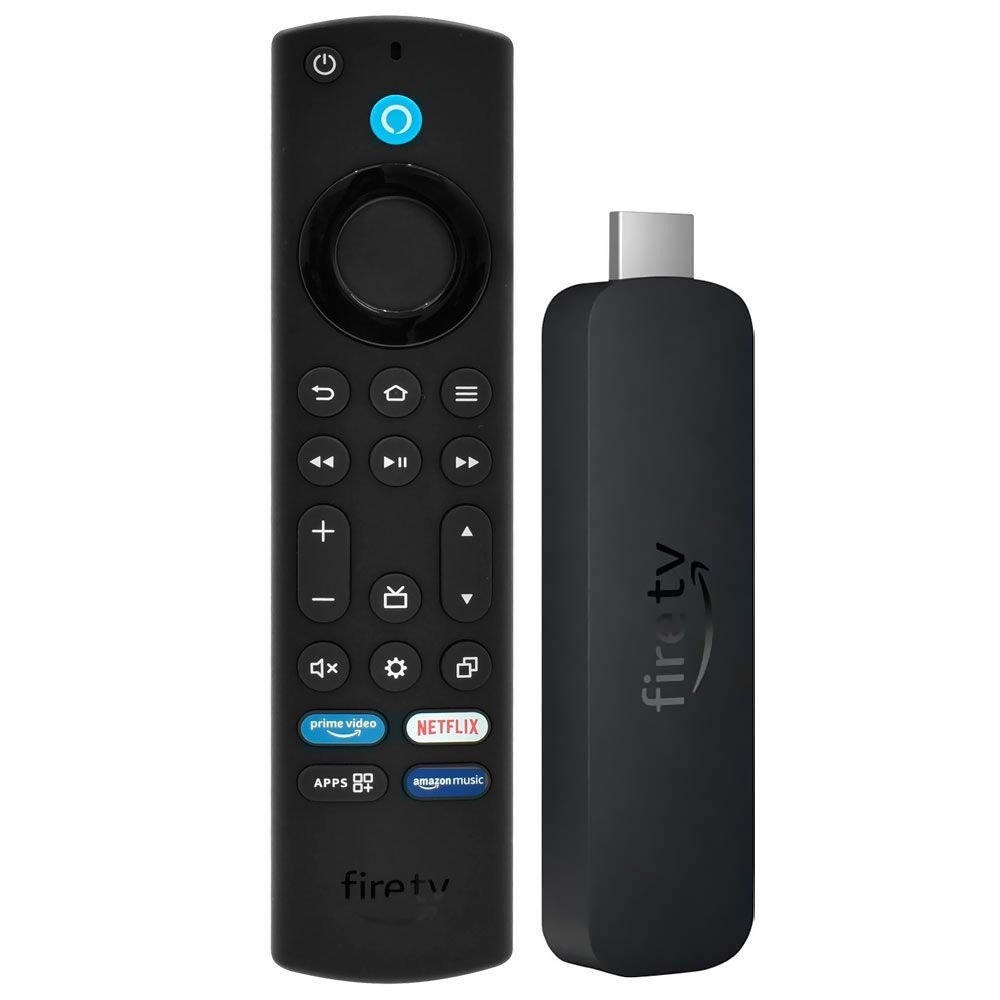 AMAZON FIRE TV STICK 4K MAX, 2ª GERAÇÃO, WI-FI 6E, ALEXA, CONTROLE REMOTO, PRETO