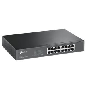 Switch TP-LINK TL-SG1016D, Mesa/Rack, 16 Portas, Gigabit 1000Mbps, Preto - 1730502239