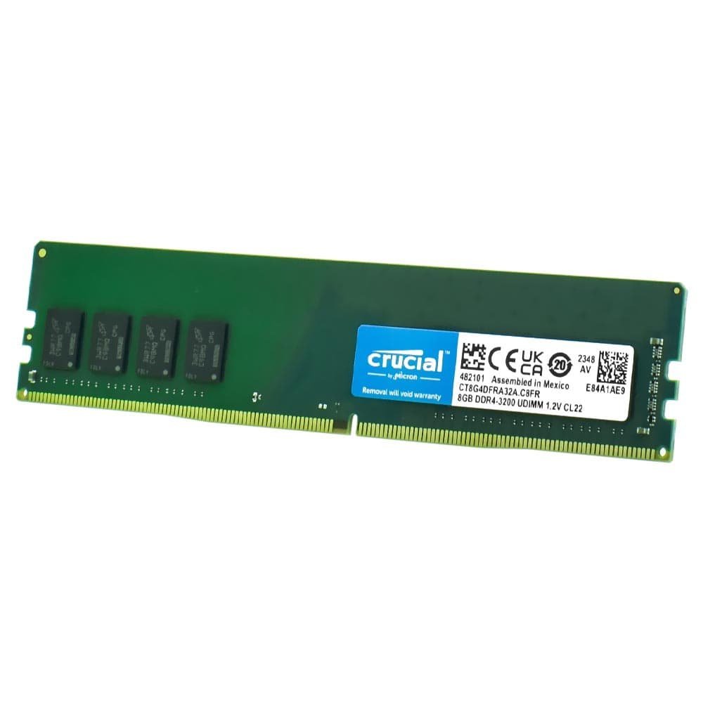 Memória Desktop CRUCIAL, DDR4, 3200MHz, 8GB - CT8G4DFRA32A