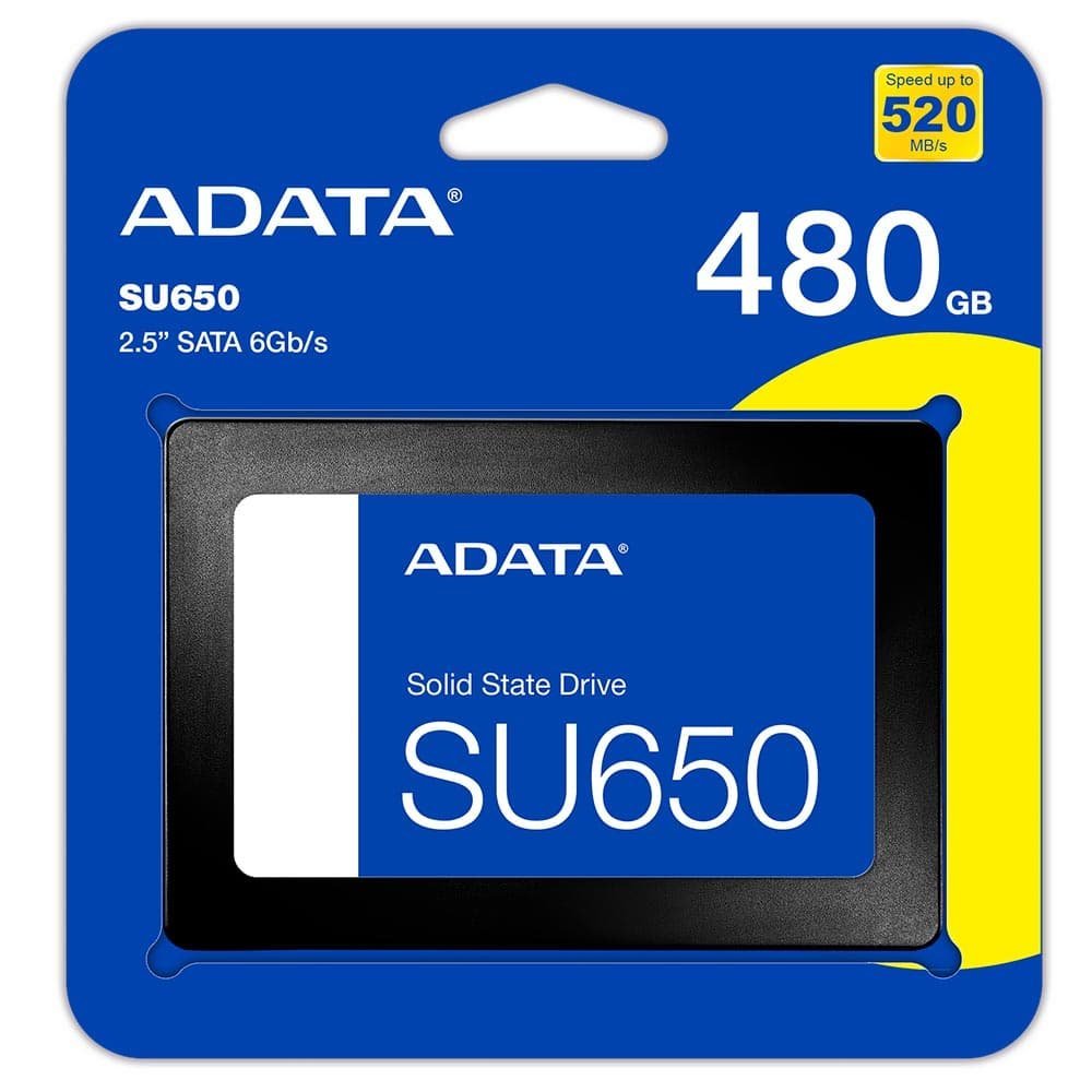 SSD ADATA SU650, 480GB, SATA, Leitura 520MB/s, Gravação 450MB/s - ASU650SS-480GT-R - Imagem 3
