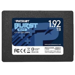 SSD PATRIOT BURST ELITE, 1.92TB, 2.5, SATA, Leitura 450MB/s, Gravação 320MB/s - PBE192TS25SSDR