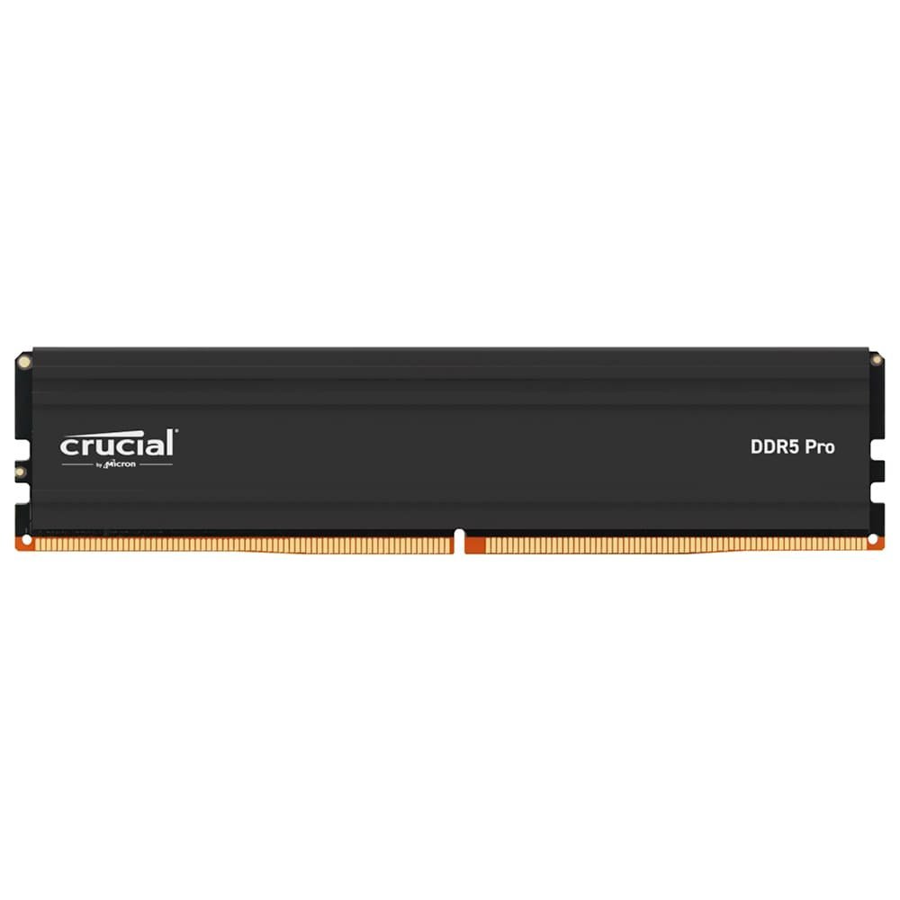 Memória Desktop CRUCIAL PRO, DDR5, 5600MHz, 32GB, Preto - CP32G56C46U5