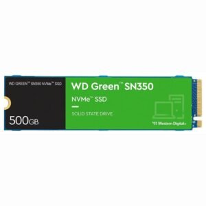 SSD WESTERN DIGITAL SN350 WD GREEN, 500GB, M.2 2280, NVMe, PCIe 3.0, Leitura 2400MB/s, Gravação 1500MB/s – WDS500G2G0C