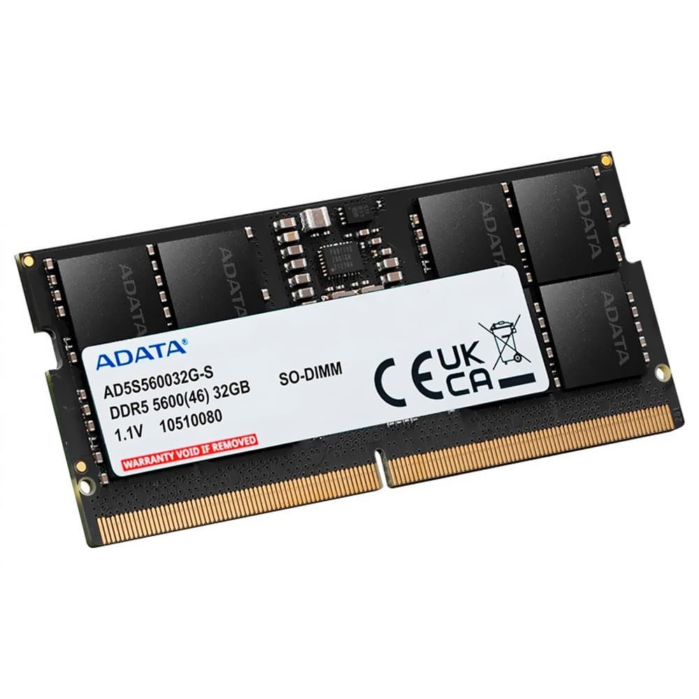 Memória Notebook ADATA, DDR5, 5600MHz, 32GB - AD5S560032G-S
