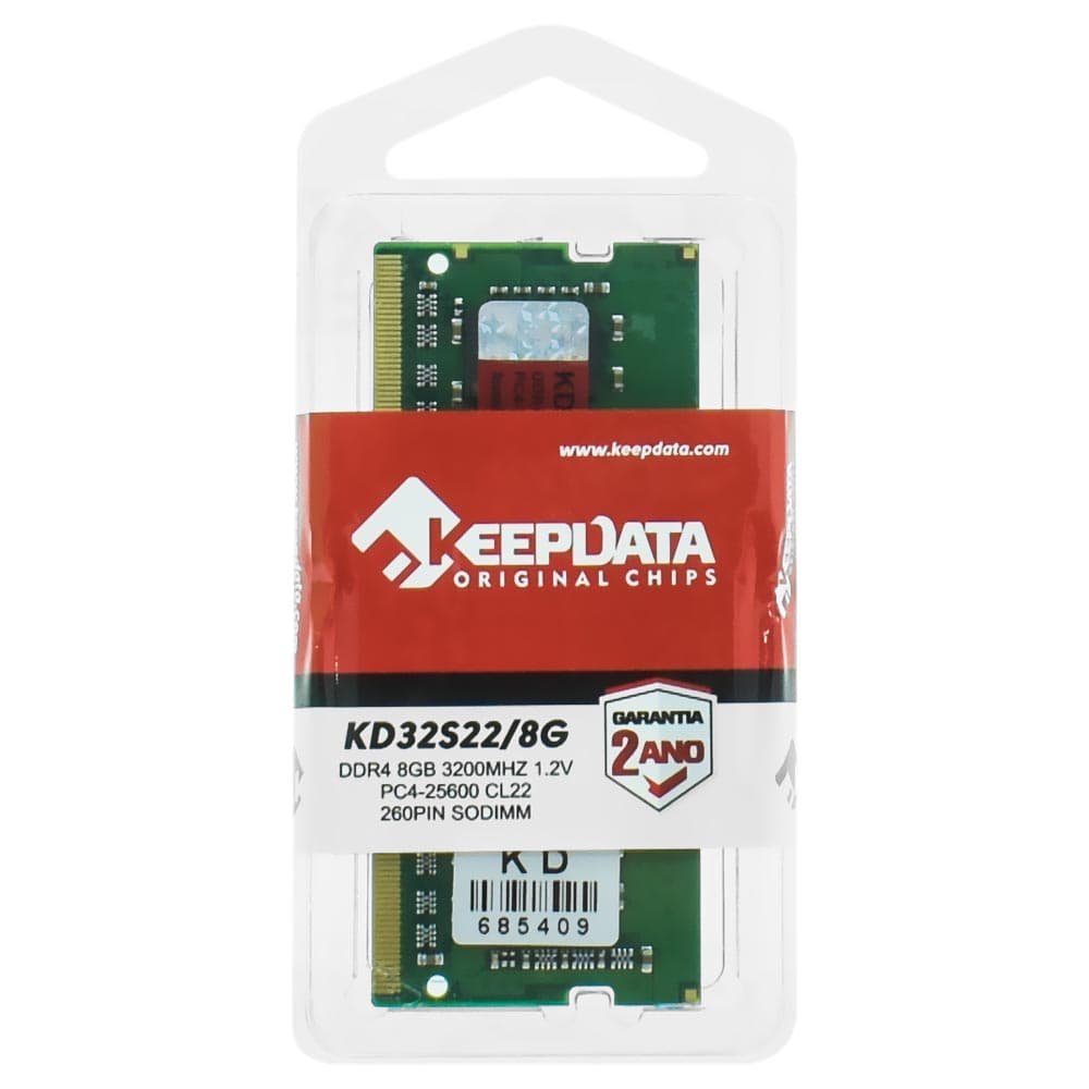 Memória Notebook Keepdata, DDR4, 3200MHz, 8GB - KD32S22/8G - Imagem 3