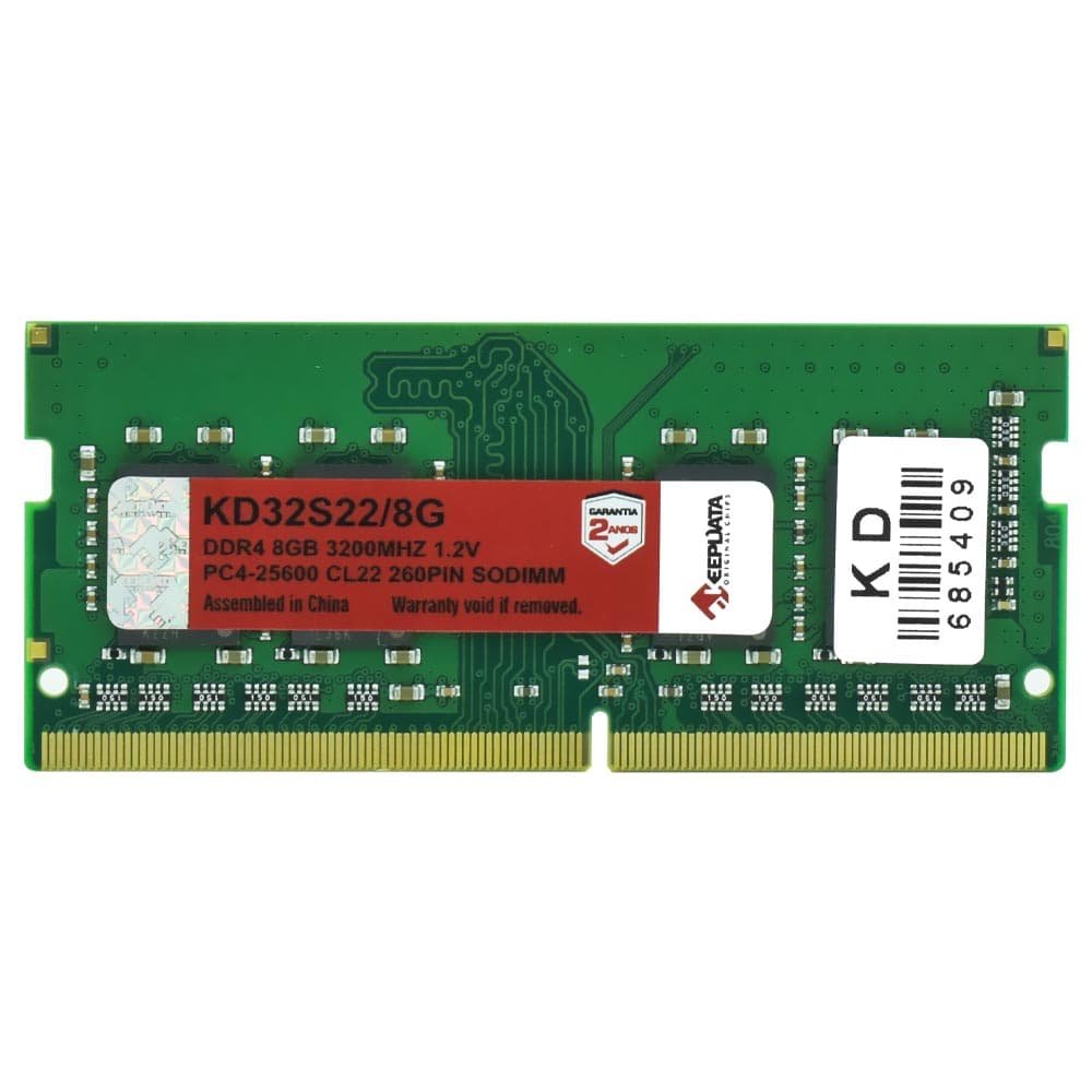 Memória Notebook Keepdata, DDR4, 3200MHz, 8GB - KD32S22/8G - Imagem 2