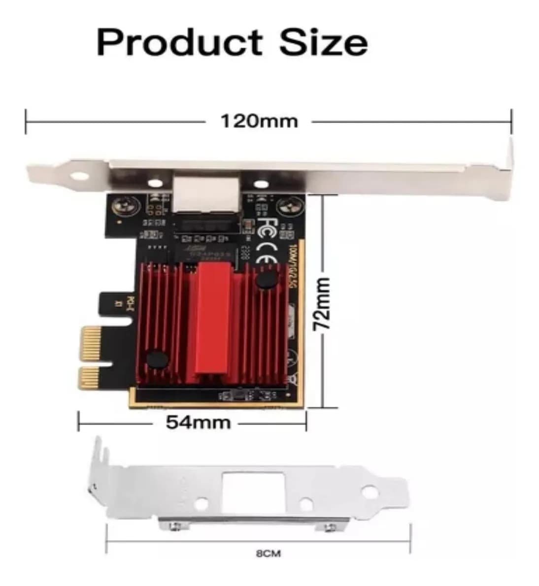 Placa de rede PCIe KNUP KP-PL907, 2.5Gbps, chipset Realtek RTL8125B - Imagem 4