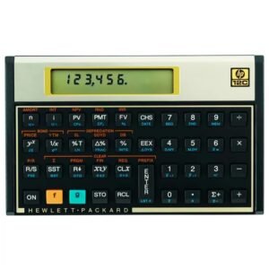 Calculadora Financeira HP 12C Gold, Português e Espanhol, Preto/Dourado
