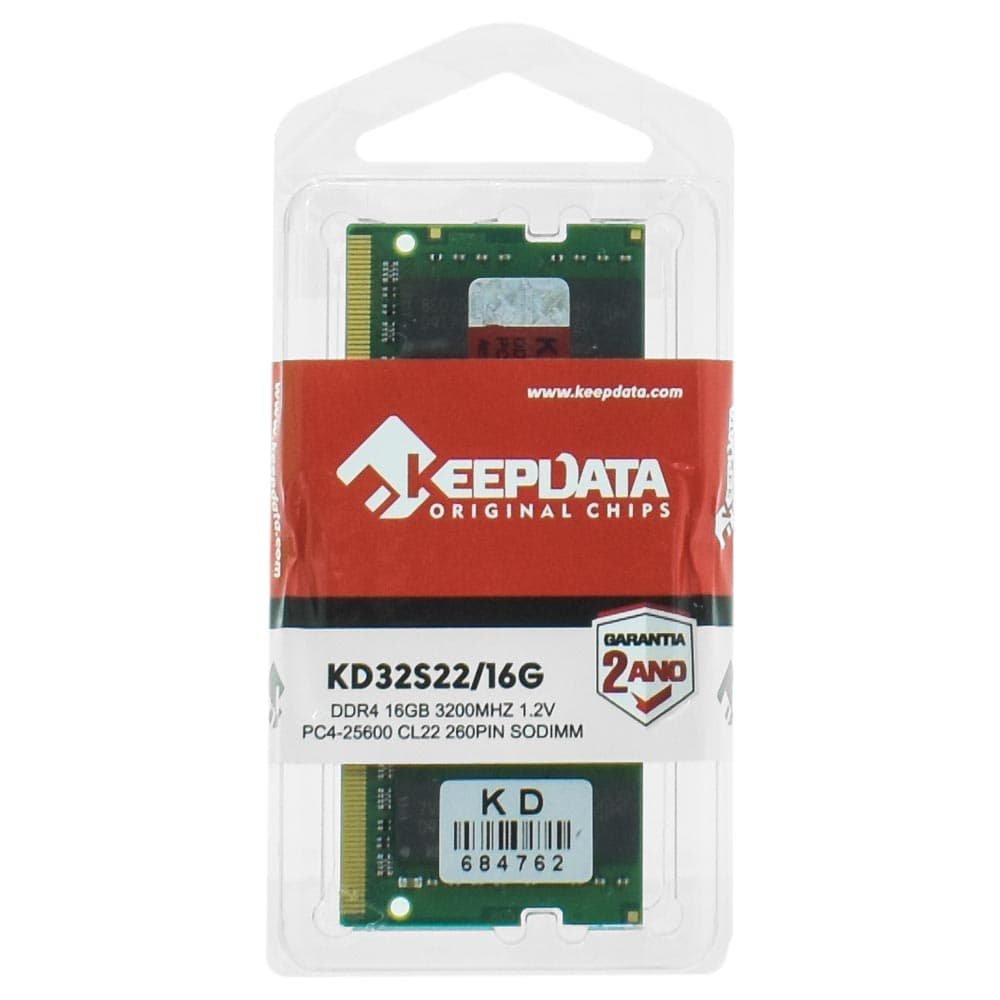 Memória Notebook Keepdata, DDR4, 3200MHz, 16GB - KD32S22/16G - Imagem 3