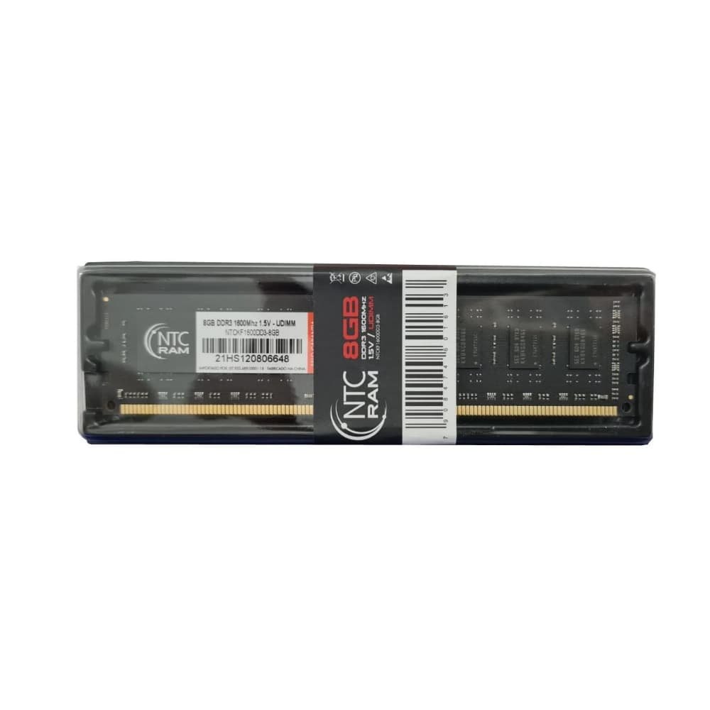 Memória Desktop NTC, DDR3, 1600MHz, 8GB - NTCKF1600DD3-8GB